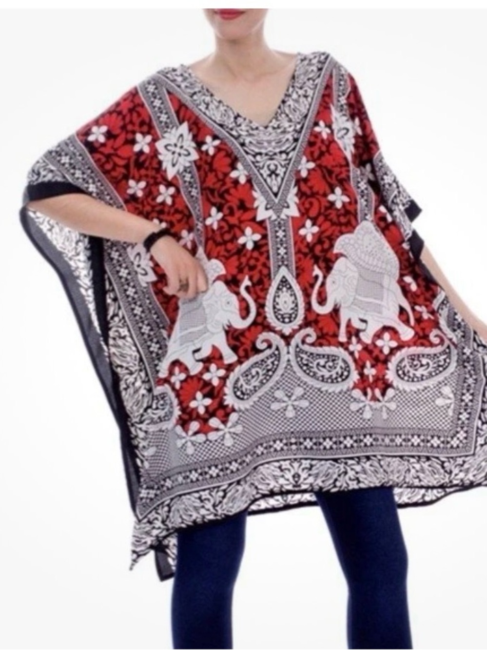 New Elephant Motif Kaftan